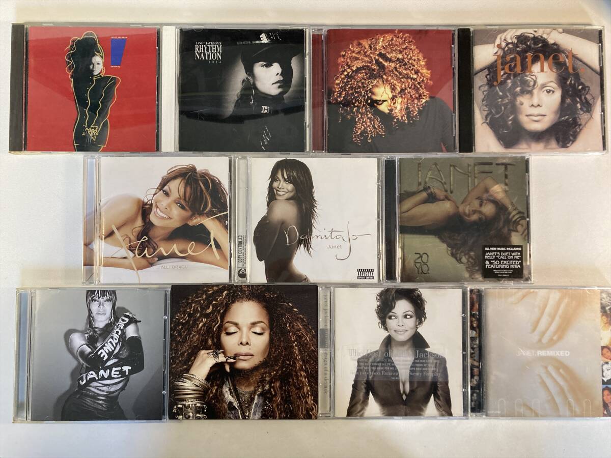 W8514 ジャネット・ジャクソン 11枚セット｜Janet Jackson Control Rhythm Nation 1814 The Velvet Rope All For You Damita Joの画像1