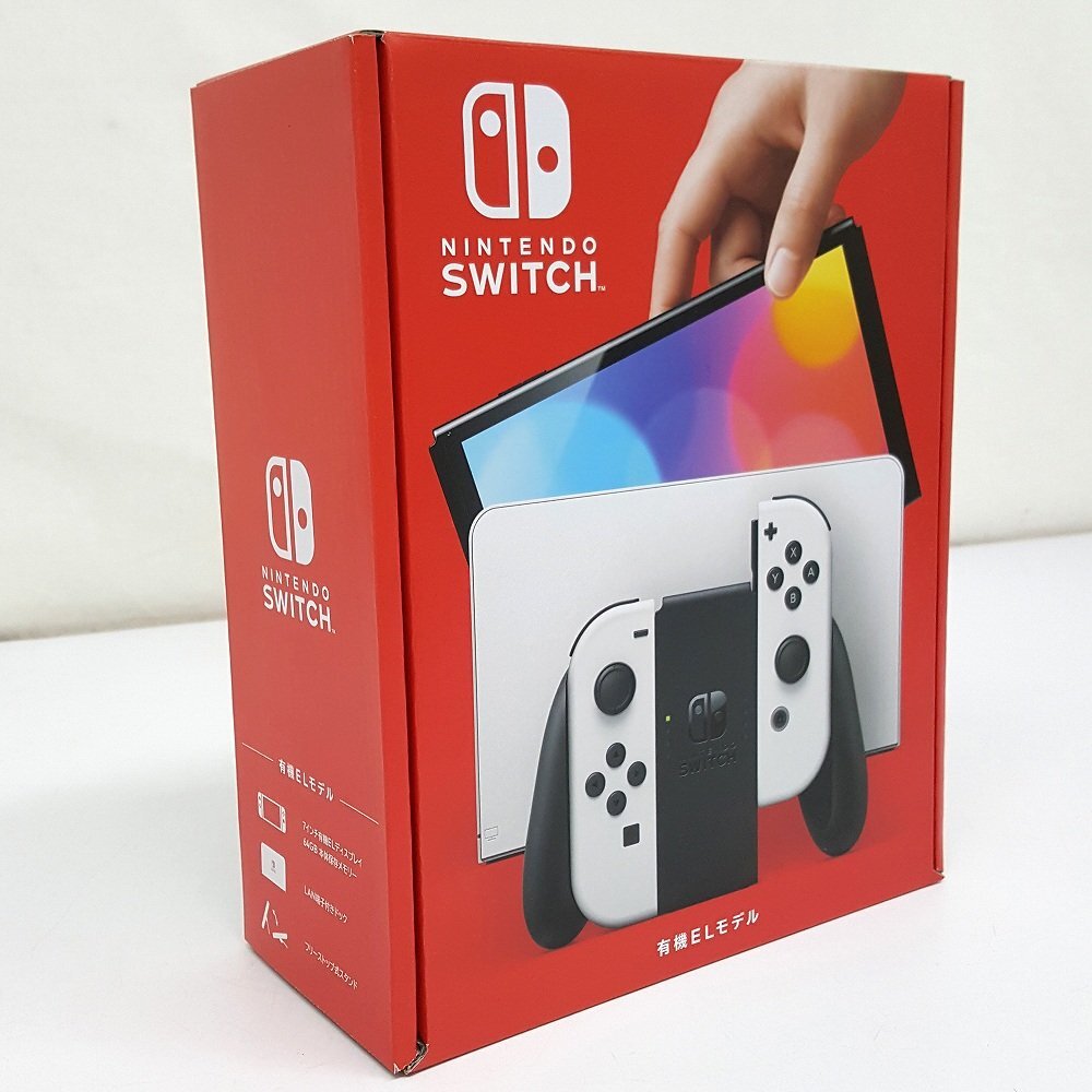 《未使用》Nintendo Switch ニンテンドースイッチ 有機ELモデル 本体 ホワイト《80サイズ・福山店》Y001