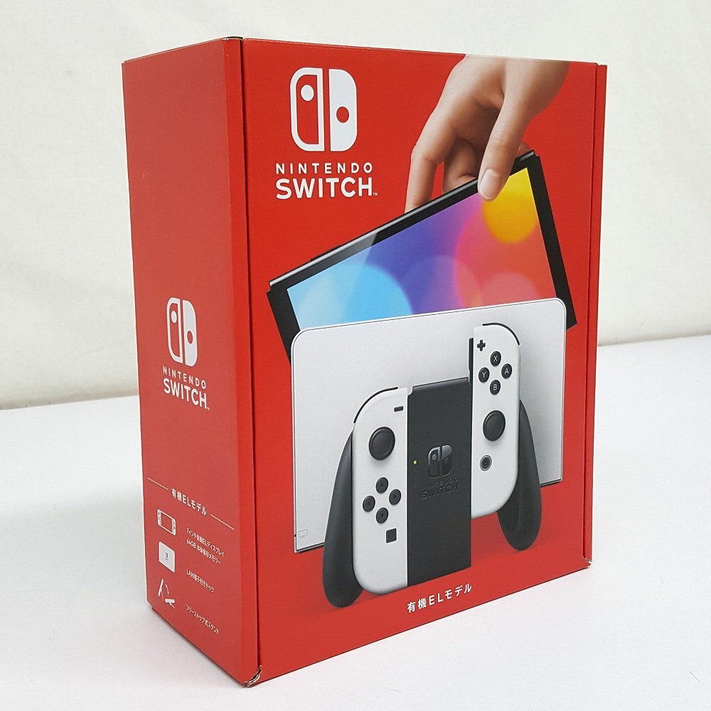 《未使用》Nintendo Switch ニンテンドースイッチ 有機ELモデル 本体 ホワイト《80サイズ・福山店》Y004