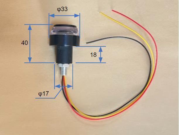 汎用 LED黄白 バーエンド ウインカー 12V 2個とハイフラ防止リレー1個」_画像3