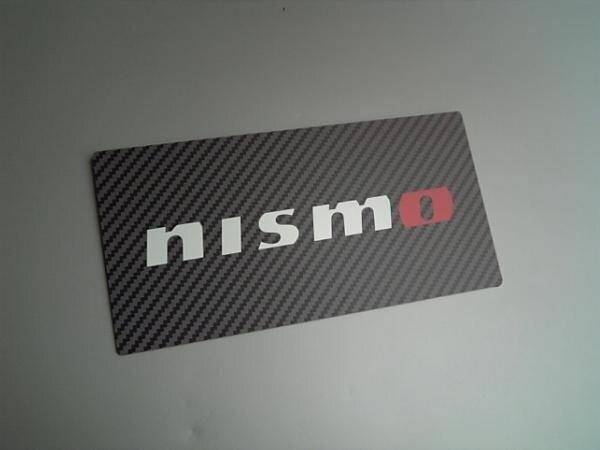 日産純正 nismo (カーボン柄) ナンバープレートマスク FE0 アリア ARIYA