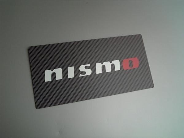 日産純正 nismo (カーボン柄) ナンバープレートマスク V37 V36 V35 R34 R33 R32 スカイライン SKYLINE