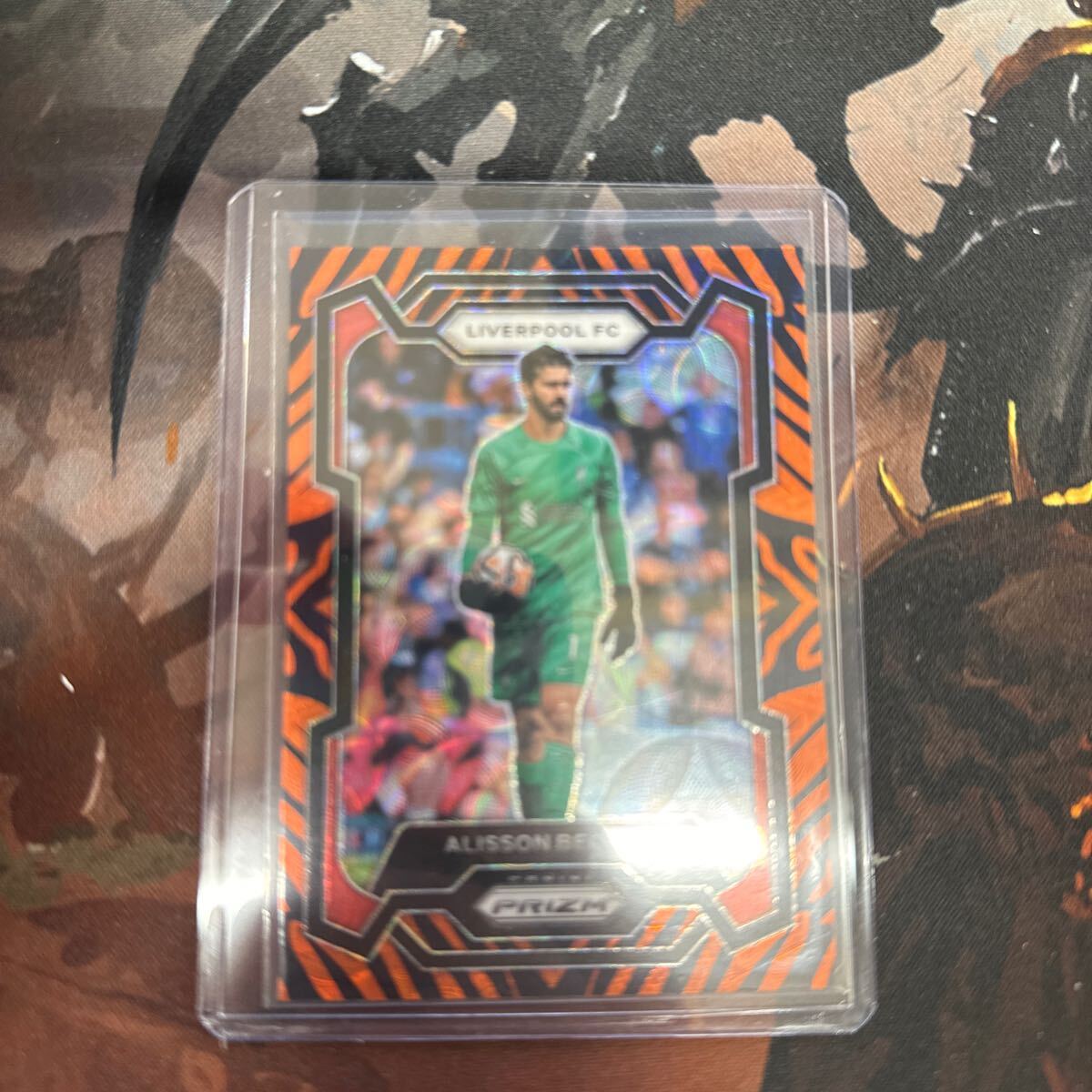 PANINI PRIZM Premier Soccer Alisson becker tiger stripe_画像1