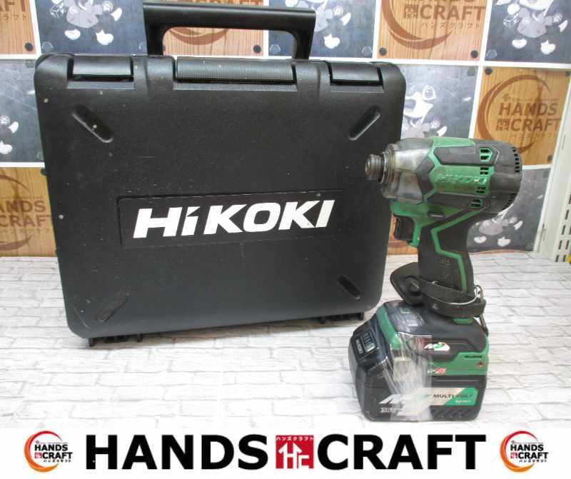 HIKOKI ハイコーキ WH36DC インパクトドライバ 中古品 マルチボルトバッテリー×2 充電器 【ハンズクラフト宜野湾店】