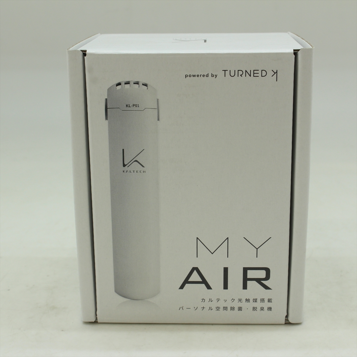 ★ カルテック KL-P01 光触媒除菌脱臭機 首掛けタイプ MY AIR KL-P01-W ホワイト 未使用品_画像1