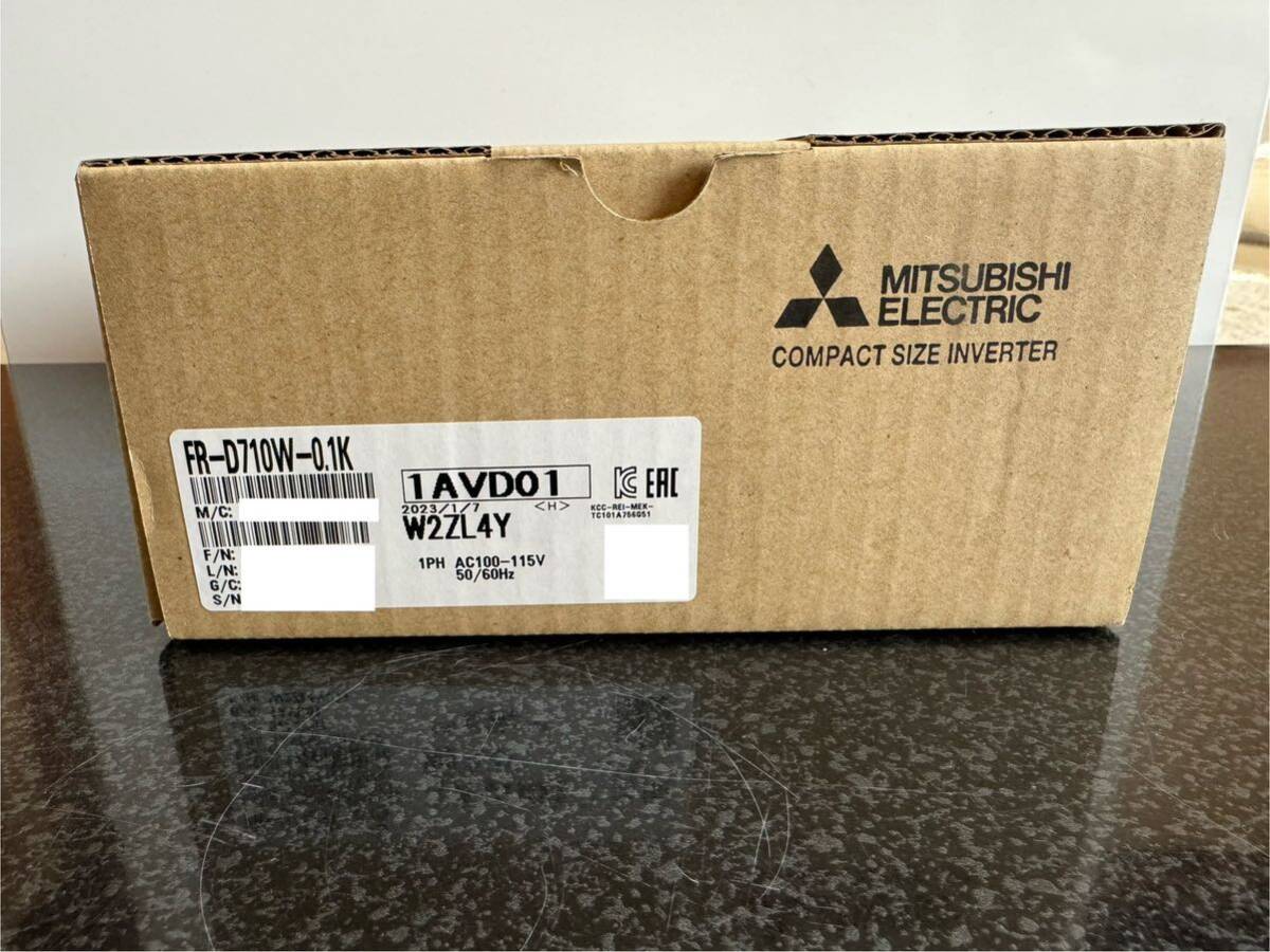 新品未使用 三菱電機 FR-D710W-0.1K インバータ FREQROL 2023年製_画像1