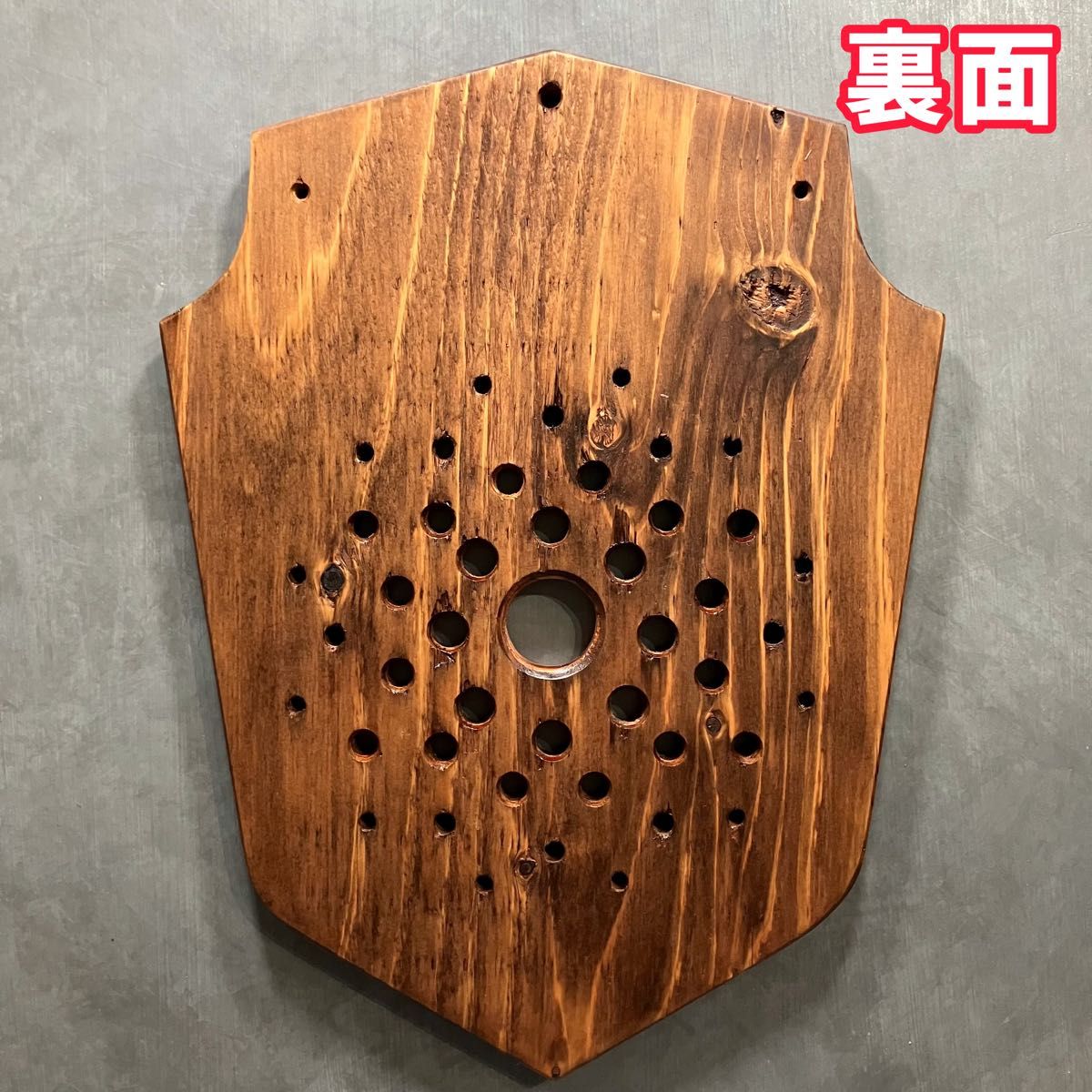 着生板　27 【オーク色】　ビカクシダ　コウモリラン　板付け　コルク樹皮　焼杉板　Platycerium board 着生材　