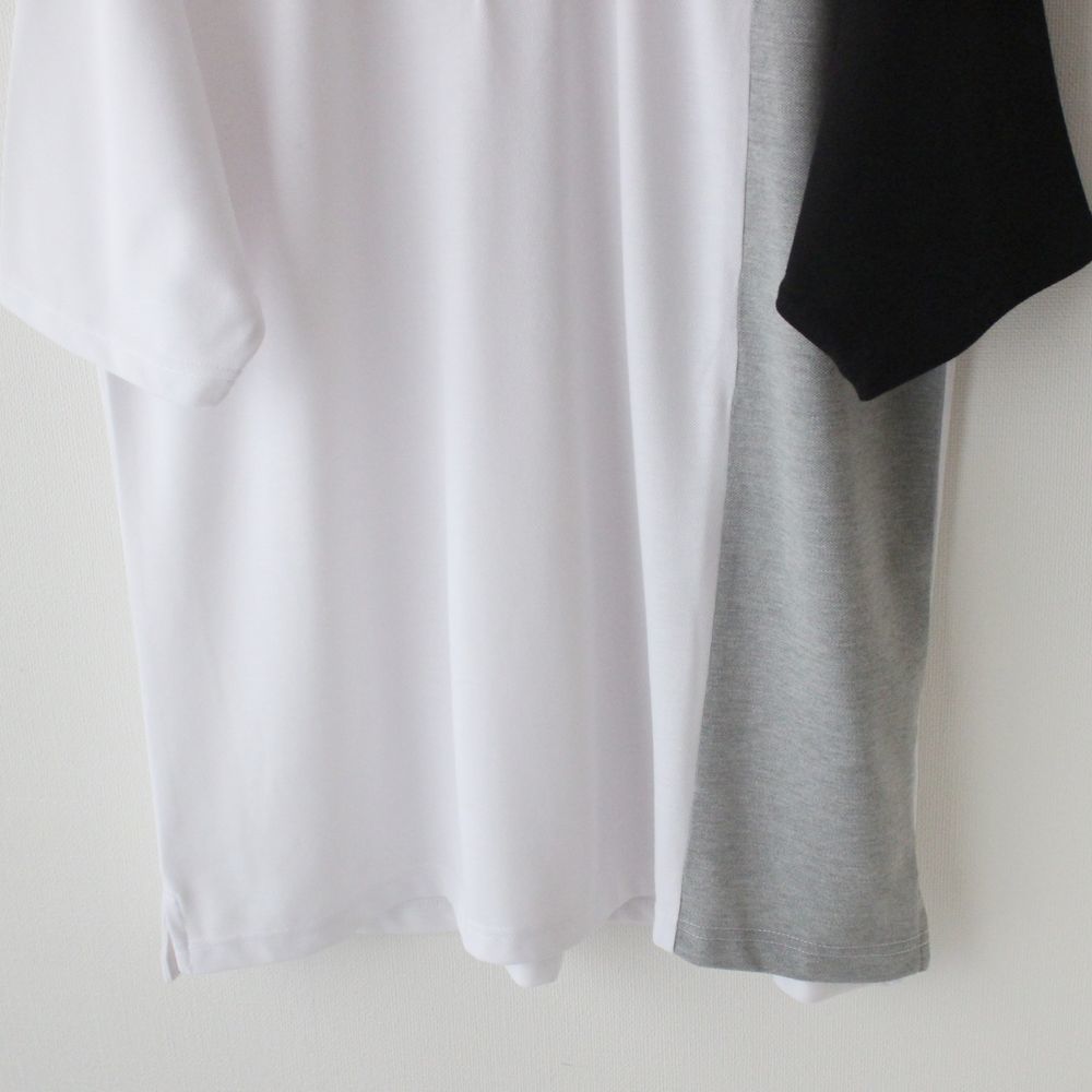 【XLサイズ】新品タケオキクチ THE SHOP TK カノコ 切替 ポロシャツ メンズ  オフホワイト 白の画像3