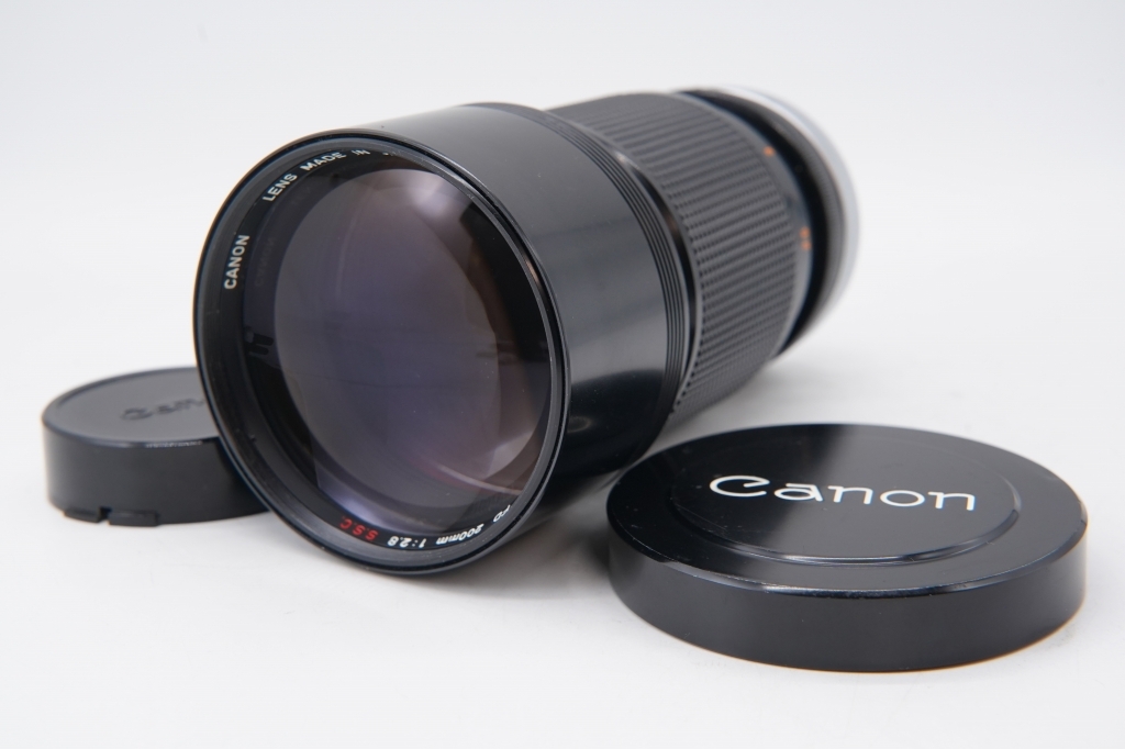 【 試写あり 】 【 良品 】 キャノン CANON FD 200mm f2.8 S.S.C. メタルキャップ付き　 フィルムカメラ　ＭＦ #255_画像2
