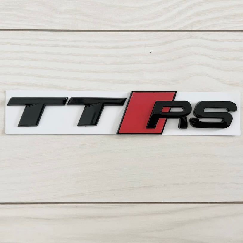 即納●送料込み◇アウディ [TTRS]ブラック リア エンブレム Audi/TT/TTRS/ロードスター/8J/8S/Sline 他 リペアにも◎カスタムにも◎艶有黒_画像3