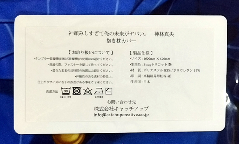 HULOTTE 池上茜 神頼みしすぎて俺の未来がヤバい。神林真央 抱き枕カバー / 正規品 新品未開封 送料無料_画像3