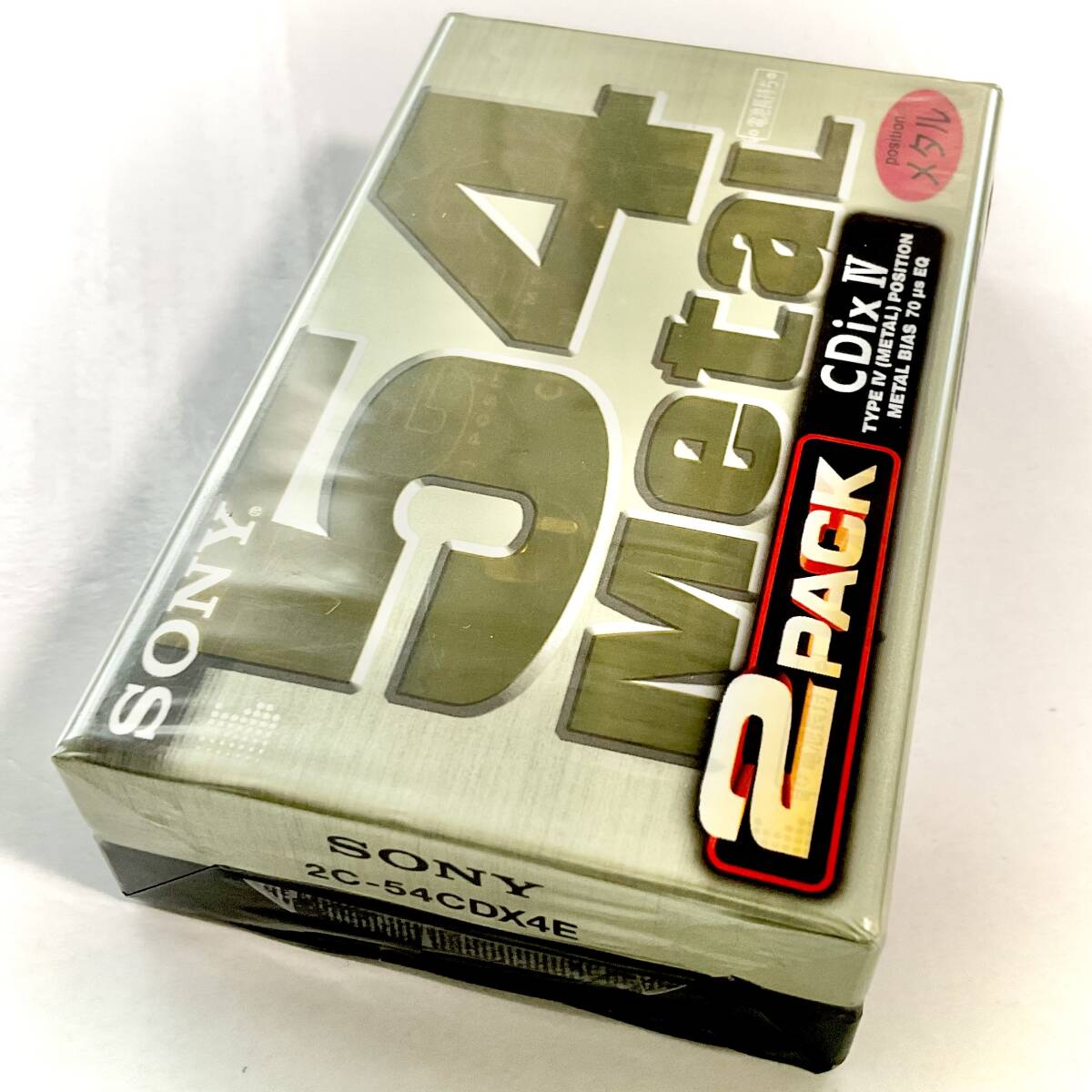 未開封 カセットテープ SONY METAL CDix Ⅳ 54 2PACK   S318の画像1