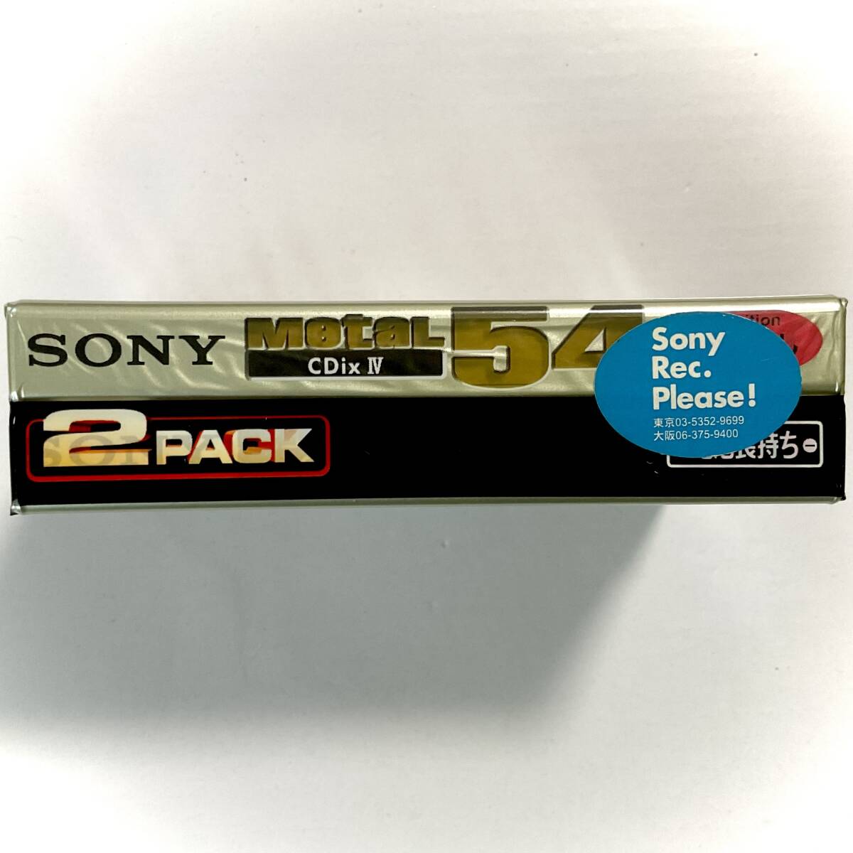 未開封 カセットテープ SONY METAL CDix Ⅳ 54 2PACK   S318の画像4