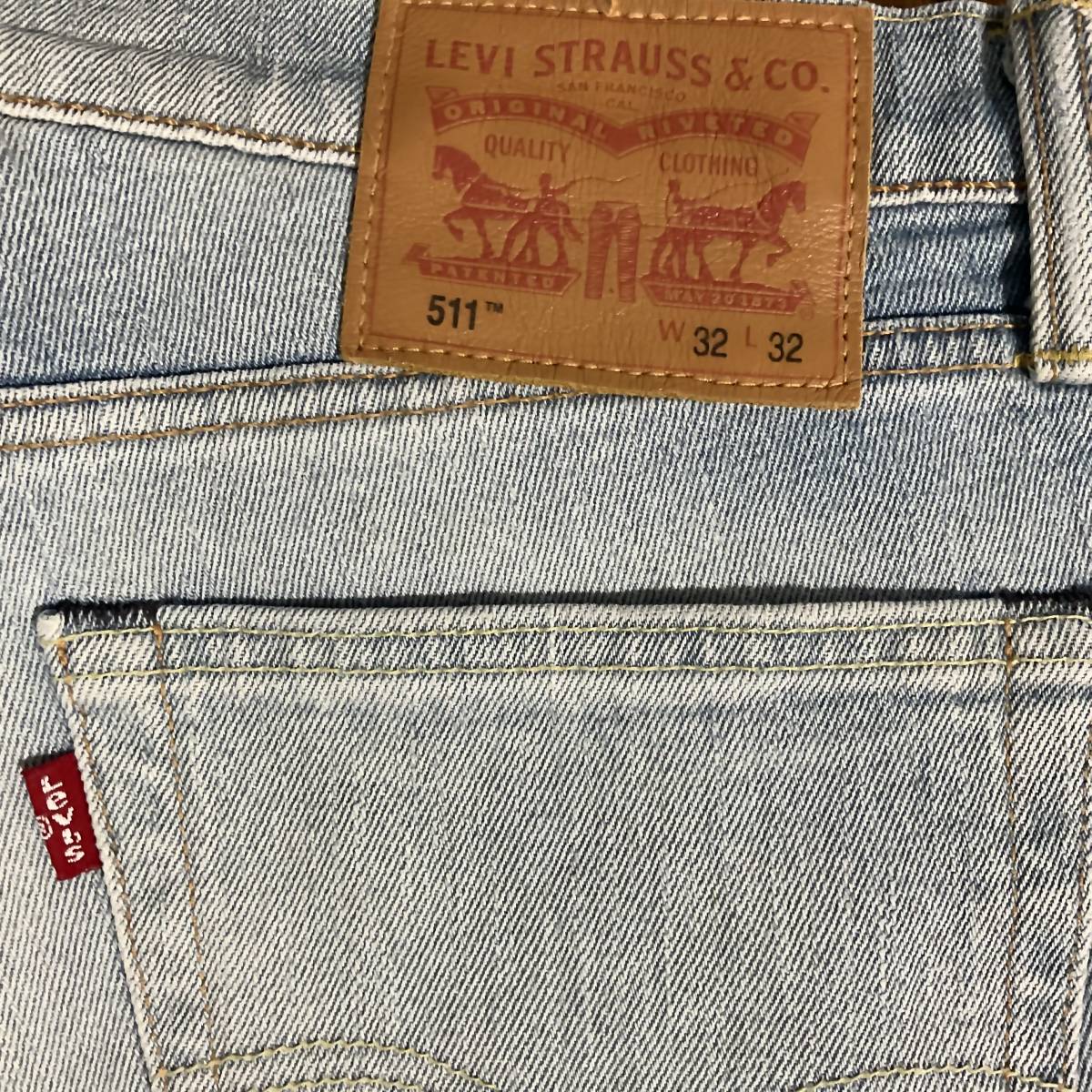 Levi’s 511 / WHITE OAK　ライトブルー/W32 　　　W118_画像3