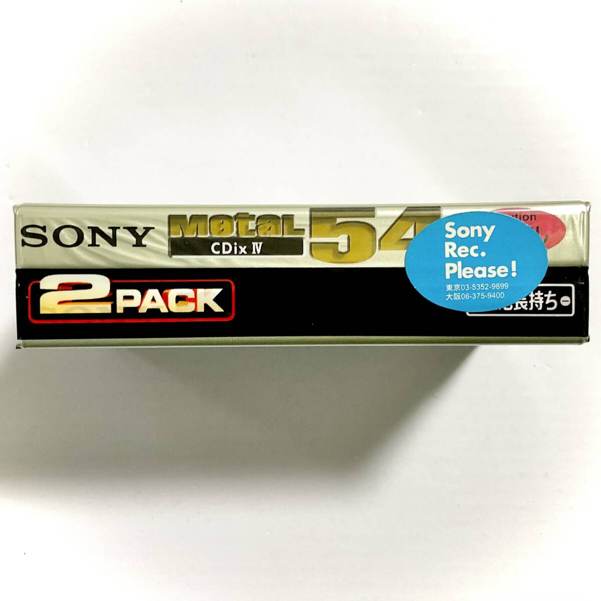 未開封　カセットテープ　SONY　METAL　CDix Ⅳ　54　2PACK　　　S318 _画像5