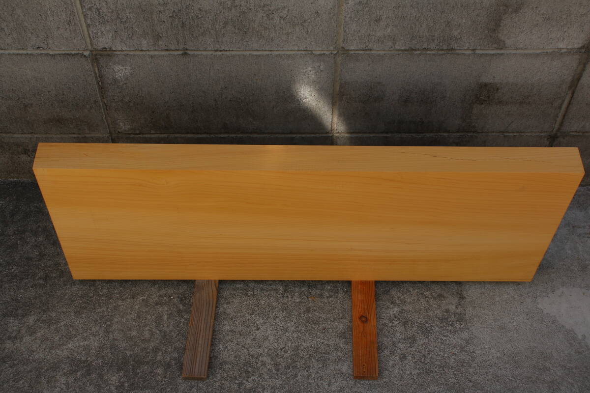 榧　カヤ　かや　まな板　看板　テーブル　彫刻材　長さ80.5cm　幅31.1cm　厚み4.9cm_画像5