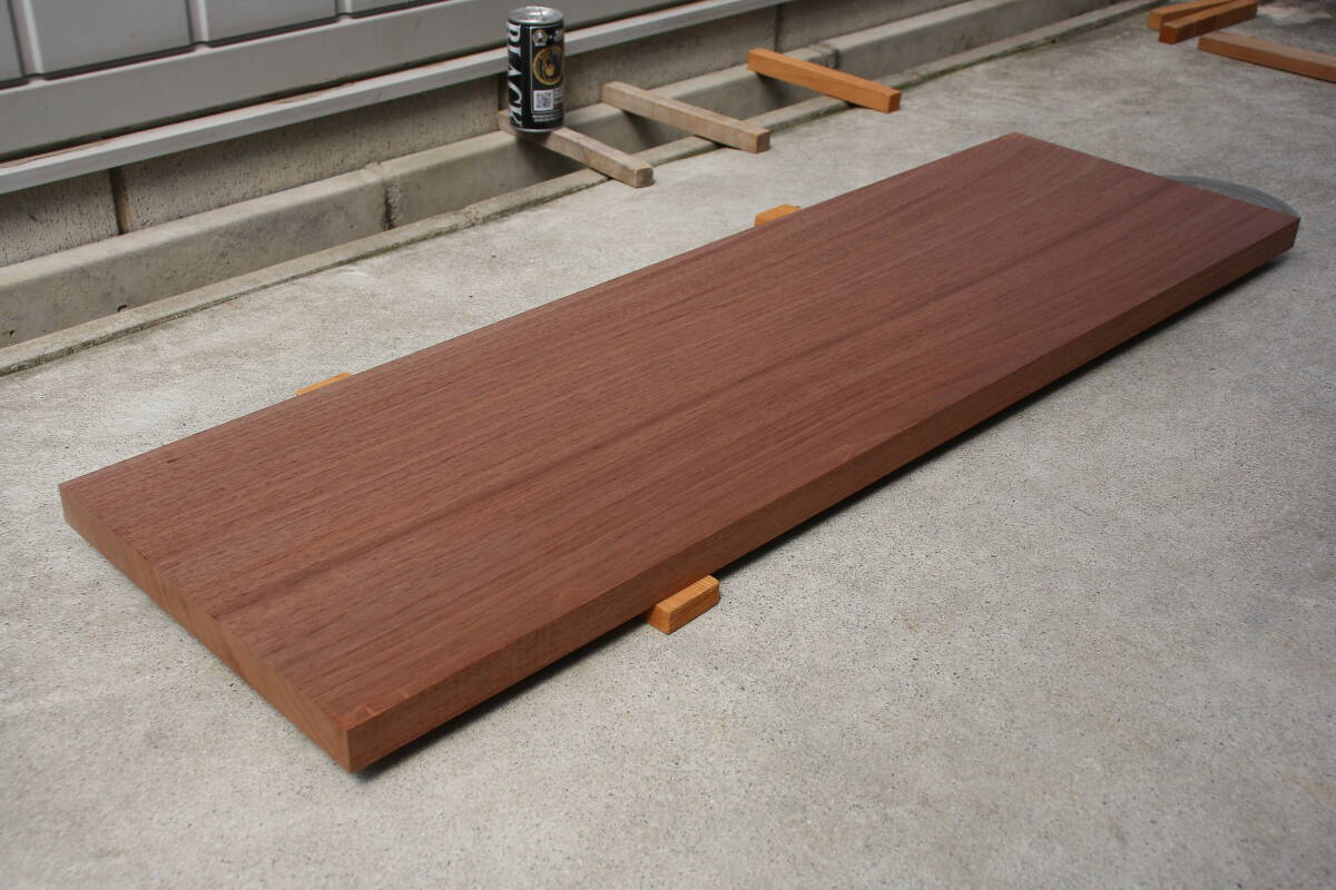 ウォルナット　ウォールナット　テーブル　棚板　無垢材　彫刻材　長さ91.3cm　幅27.6cm　厚み2.5cm_画像1