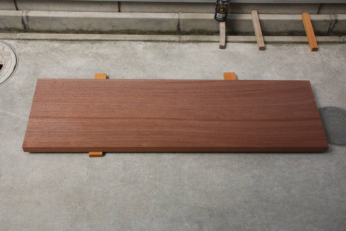 ウォルナット　ウォールナット　テーブル　棚板　無垢材　彫刻材　長さ91.3cm　幅27.6cm　厚み2.5cm_画像4