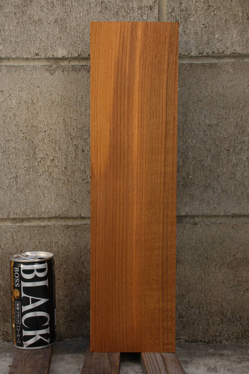 チーク 無垢材 高級材 棚板 世界三大銘木 長さ37.2cm 幅9.8cm 厚み6.0cmの画像3