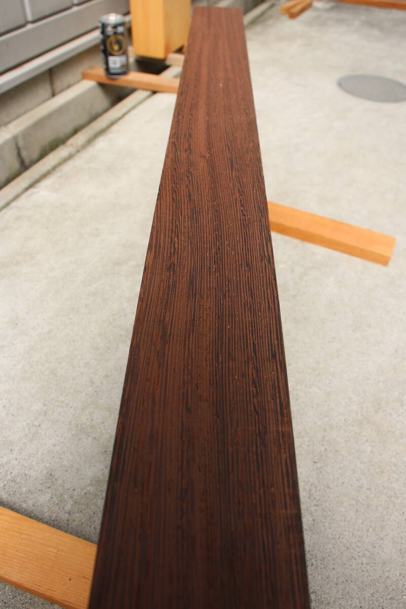 ウエンジ　テーブル　棚板　無垢材　彫刻材　長さ73.2cm　幅20.0cm　厚み6.0cm_画像8