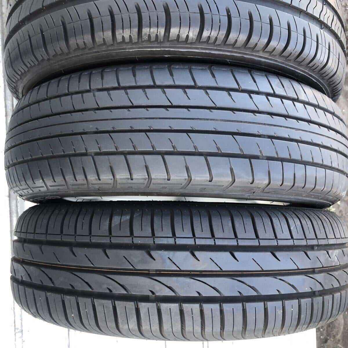 社外１４インチアルミ４.５Ｊ＋４５PCD１００(４穴)１６５／６０R１４タイヤ付き４本_画像10