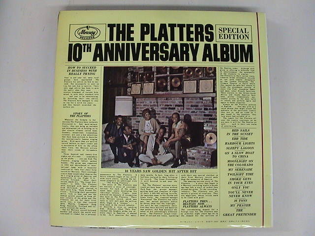 LP/The Platters　プラターズ/Best Album - 10th Anniversary Album /Mercury/SM-7189/Japan/_画像2