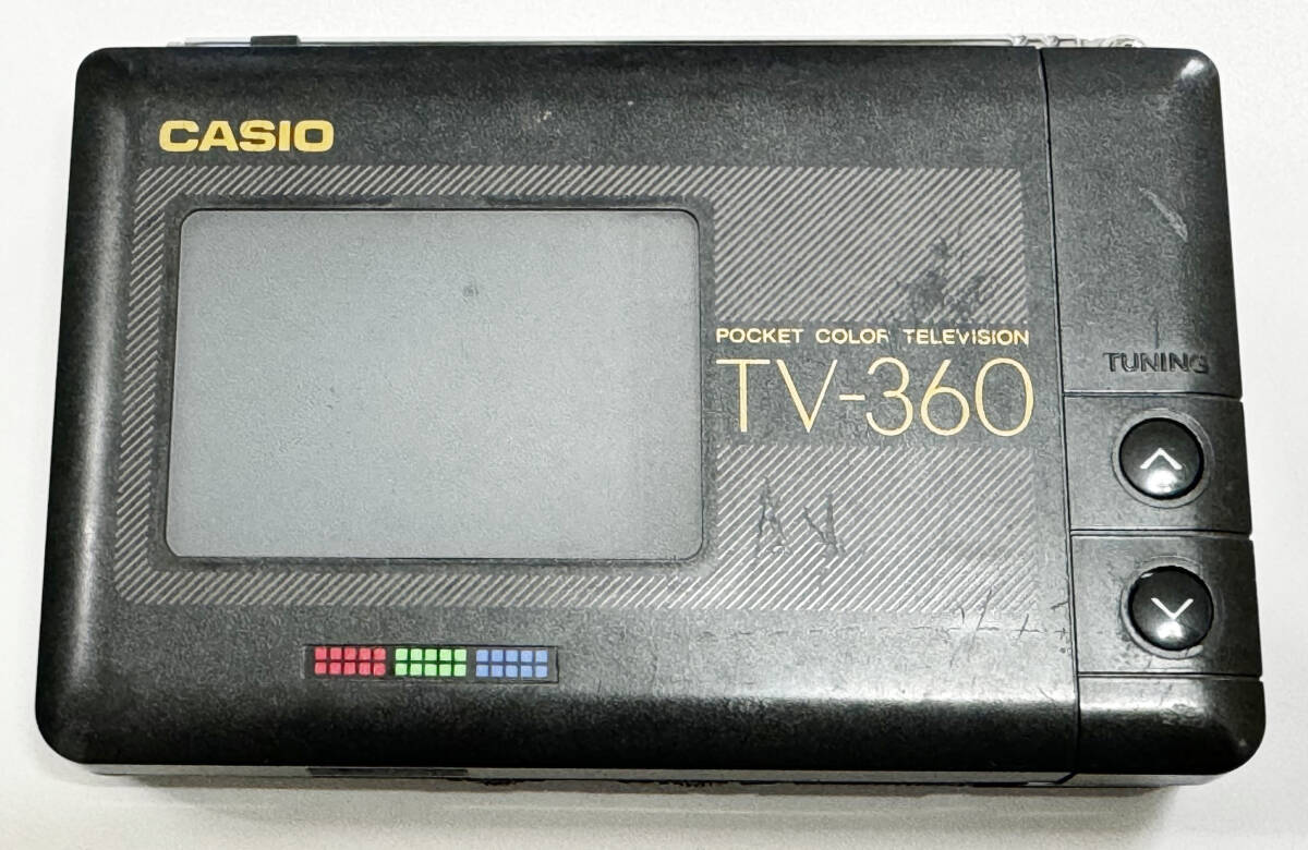 貴重？レア？　カシオ　POCET COLOR TELEVISION TV-360 87年製　ジャンク　昭和レトロ_画像1