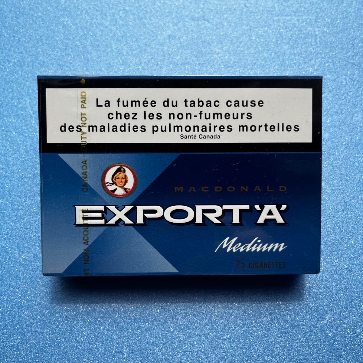 EXPORT’A’ Cigarettes；【未開封品】Medium (dark blue) カナダ免税品タバコ