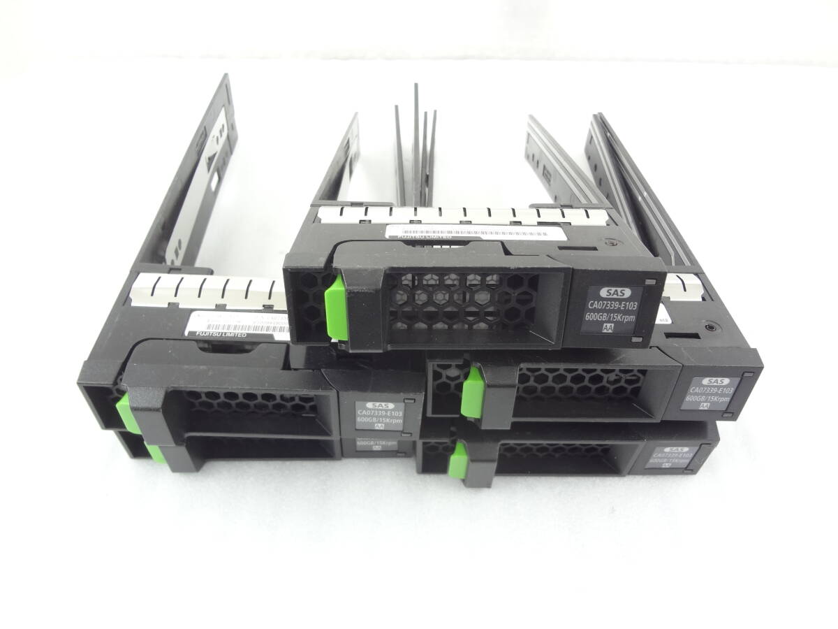  limited time special price *FUJITSU 3.5 -inch HDD mounter -SAS CA07339-E103 600GB/15Krpm 5 piece set * operation goods 