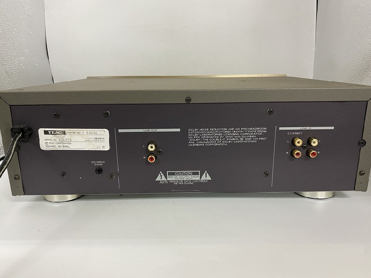 0Y5/TEAC cassette deck V-6030S / reproduction verification only / Teac /1 jpy ~/