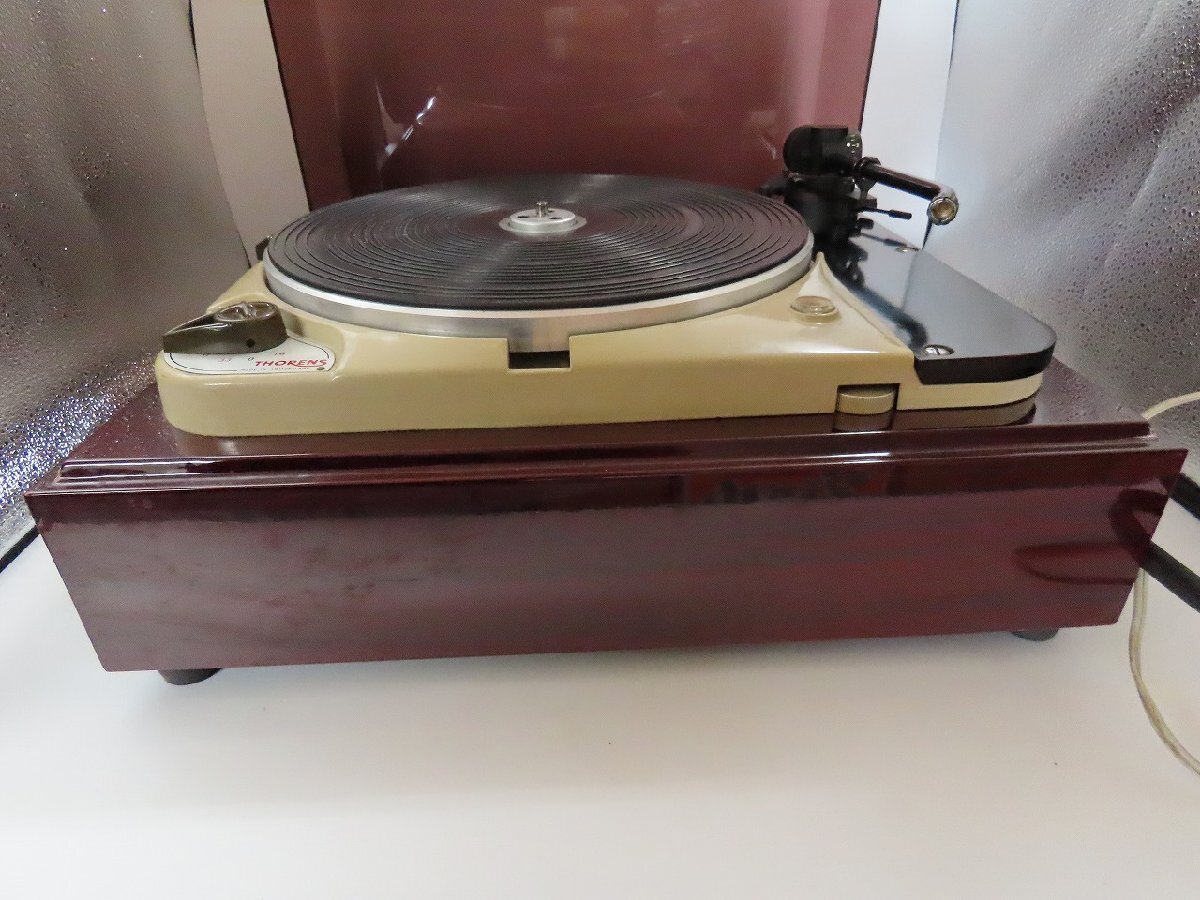 ○Y7/【希少】/Thorens TD124 ターンテーブル/トーレンス/ジャンク扱い/1円～/の画像4