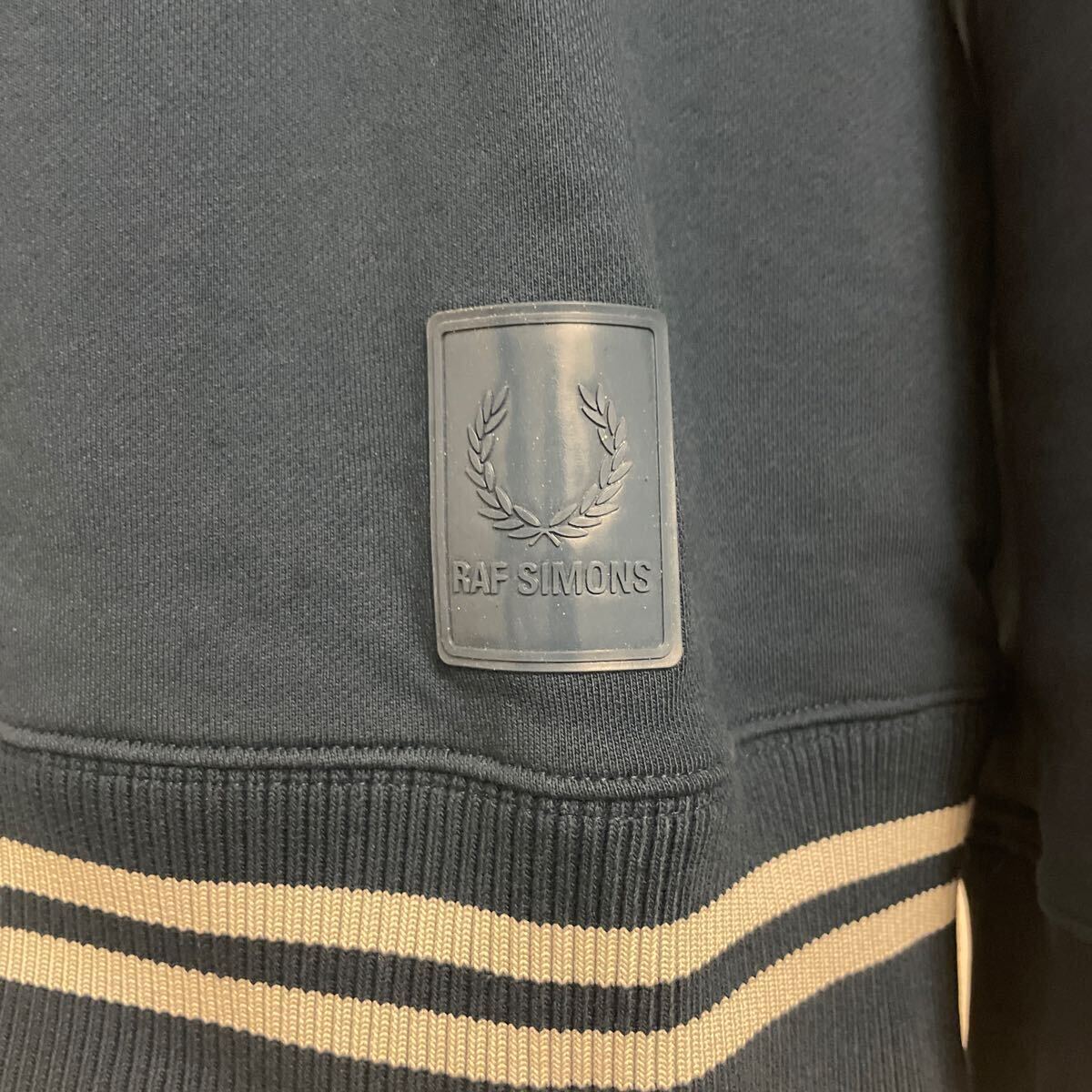 Raf Simons Fred Perry RAF SIMONS FRED PERRY Logo вышивка длинный рукав спортивная фуфайка футболка голубой темно-синий бледно-голубой bai цвет 