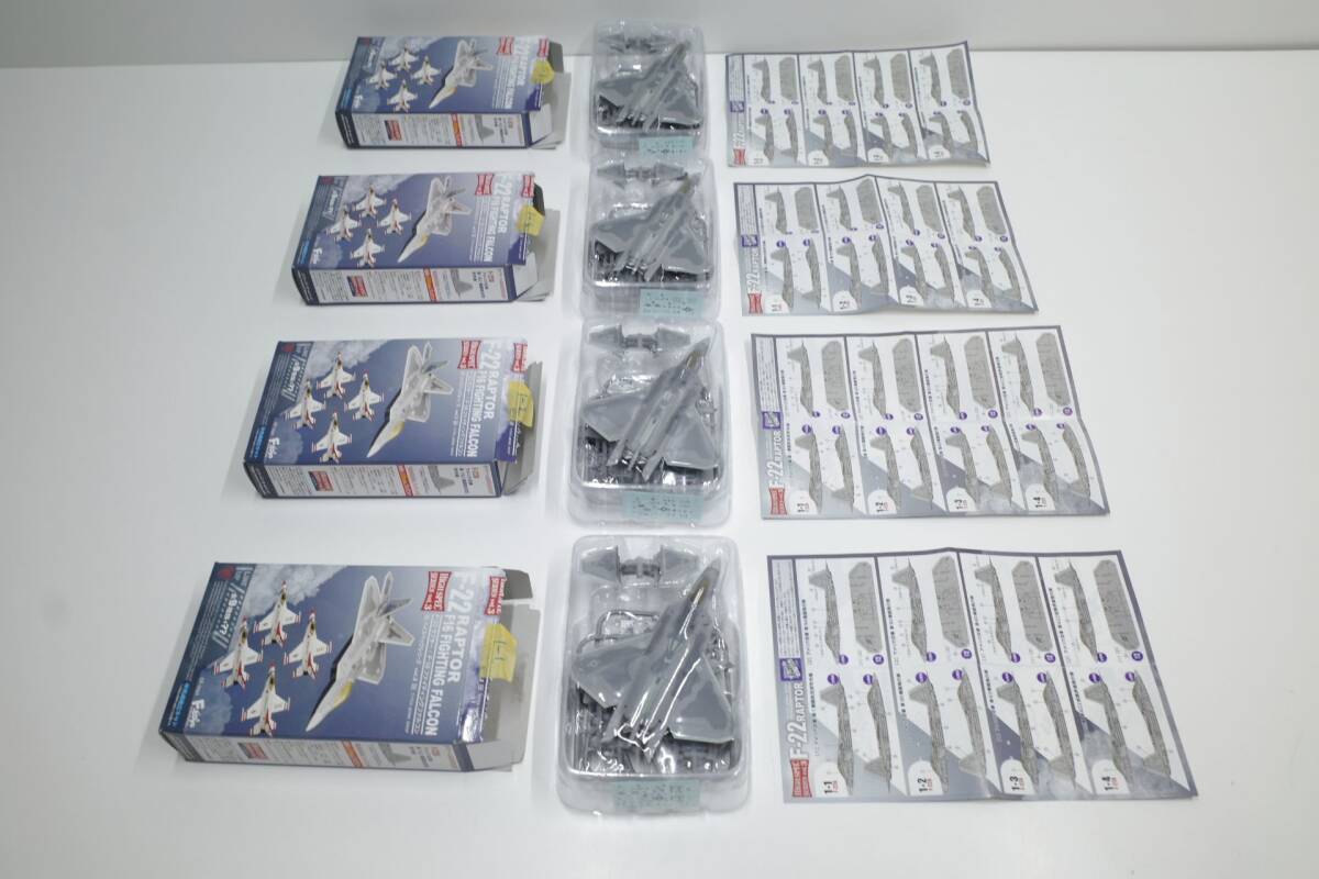 PJ10C◆12点セット 現状h品 食玩 エフトイズ F-toys 1/144 F-16 ファイティング ファルコン F-22 ラプター ハイスペック (WS Vol. 1+3 )_画像6