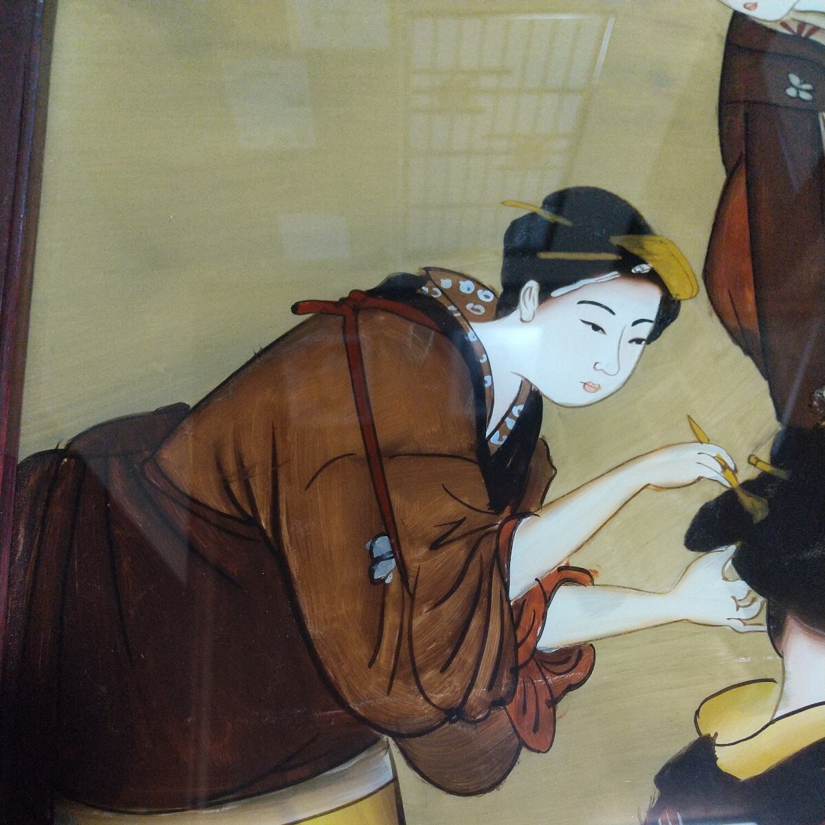 Yahoo!オークション - ガラス絵 浮世絵 美人画 アンティーク Yahoo!オークション - ガラス絵 浮世絵 美人画 アンティーク