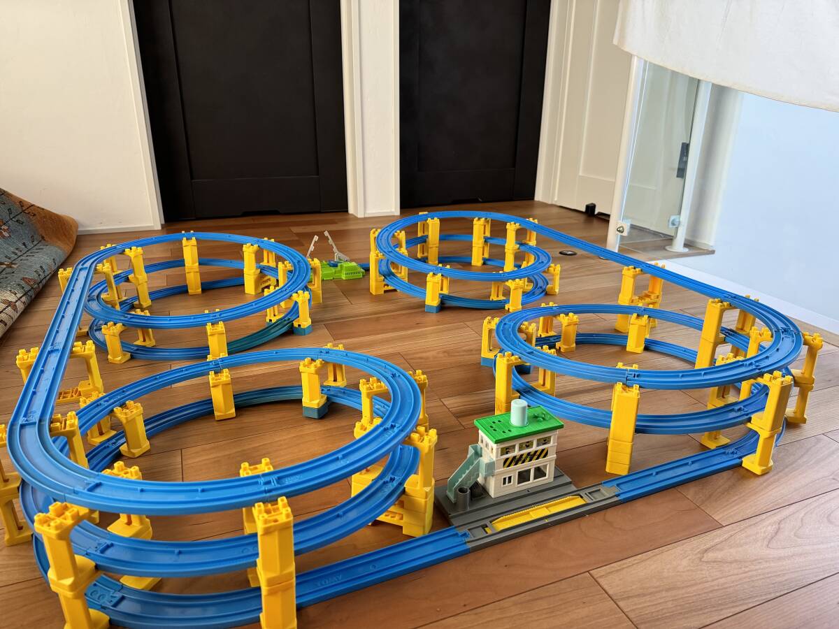  free shipping Plarail large amount Mugen loop layout 3 step loop . cut . tunnel . very popular ... rail set 