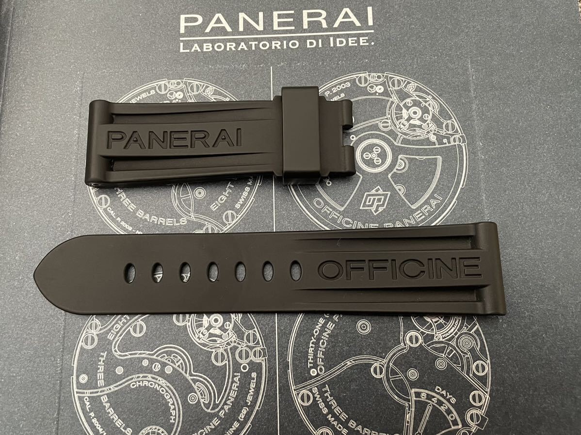 送料無料 正規品 試着のみ PANERAI パネライ ルミノールマリーナやサブマーシブル、ラジオミール Dバックル用ラバーベルトの画像1