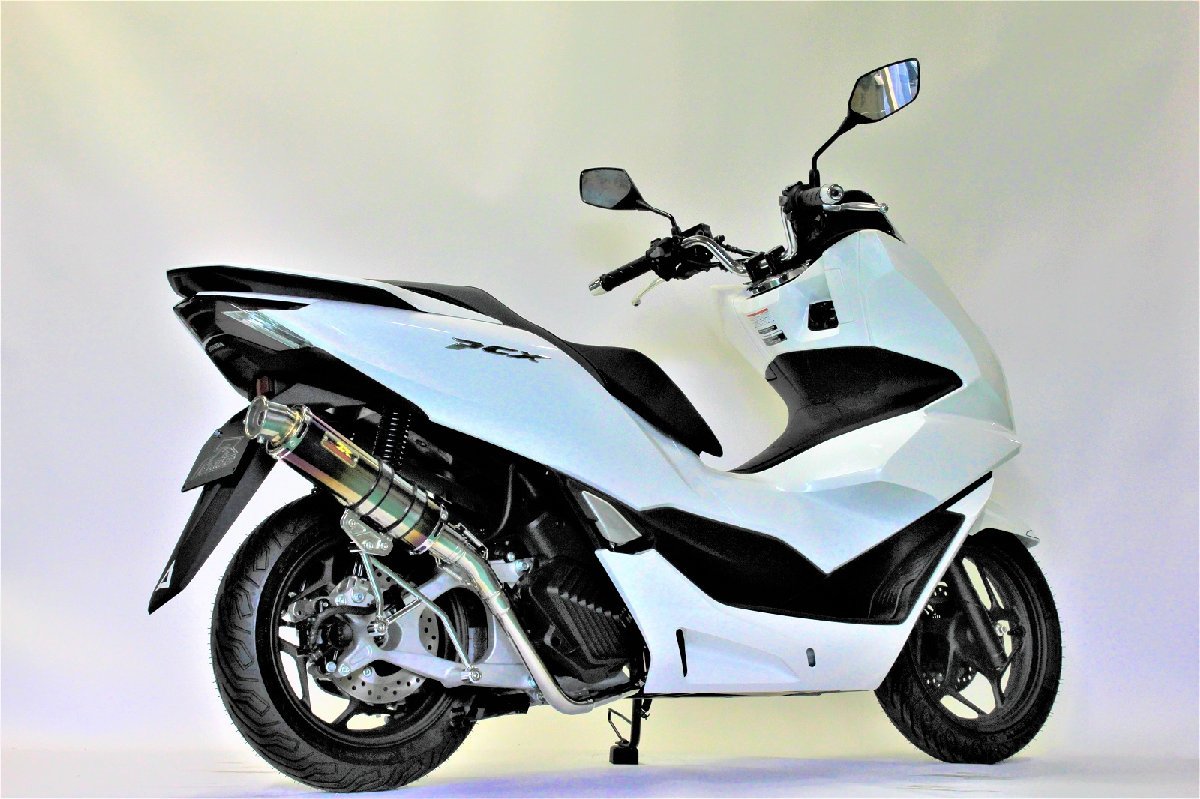 最新モデル対応！ Realize PCX160 バイク マフラー 2BK-KF47 8BJ-KF47 2021年～ Blink ブリンク アップタイプ Ti チタン V-351-011-01