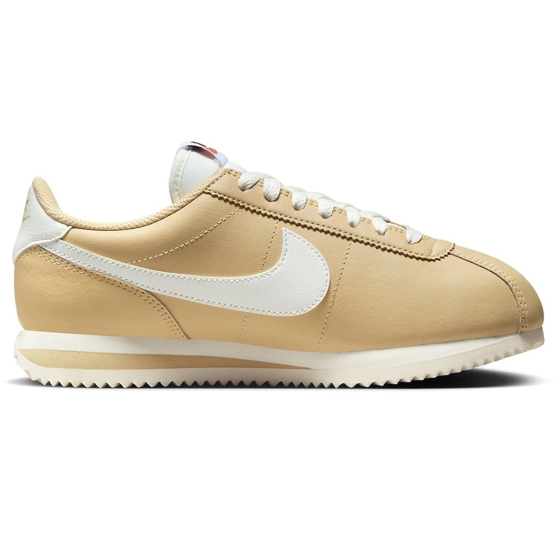 ☆NIKE WMNS CORTEZ LEATHER 薄茶色/白 28.5cm ナイキ ウィメンズ コルテッツ レザー DN1791-200_画像2