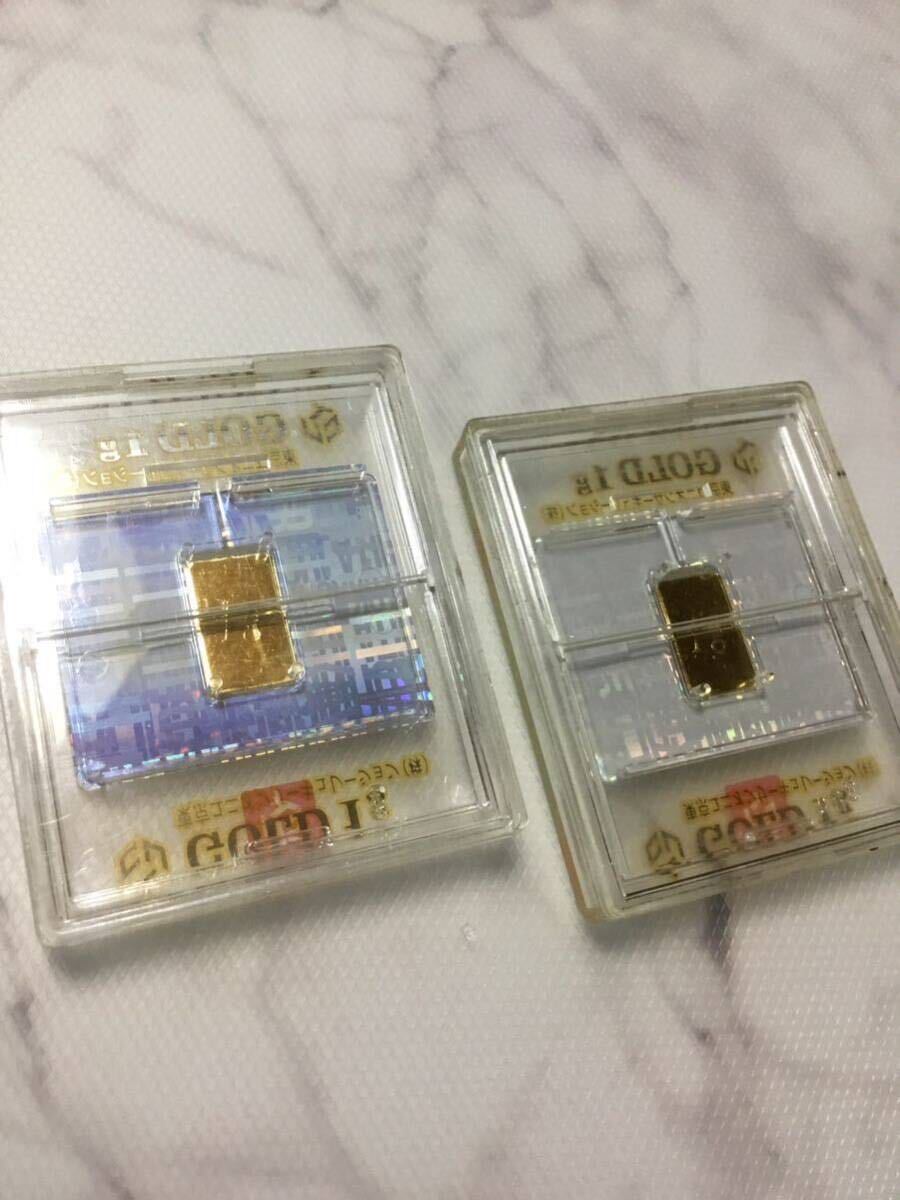 純金 24金 田中貴金属 インゴット 1g×2_画像6