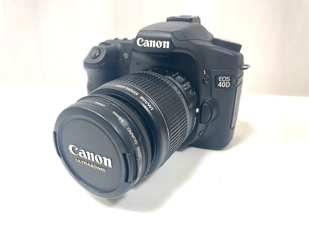 ★Canon キャノン EOS 40D デジタル一眼レフカメラ 標準レンズ 18-55mm 望遠レンズ55-200mm 中古 ★003562