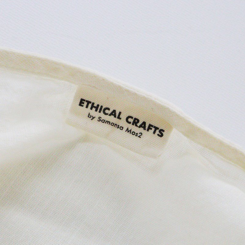 サマンサモスモス Samansa Mos2 SM2 ETHICAL CRAFTS コットンカポック切替ピンタックブラウス F/アイボリー【2400013760942】_画像8