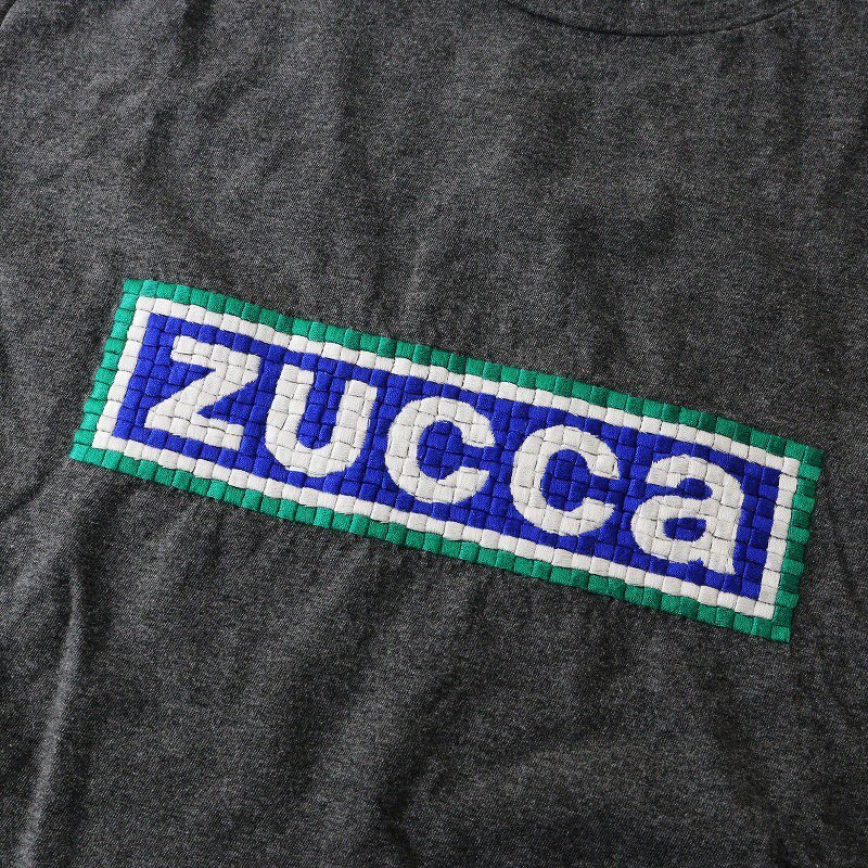ズッカ ZUCCa ロゴ刺繍Tシャツ M/チャコールグレー カットソー 半袖 トップス【2400013781053】_画像5