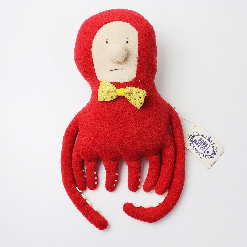  beautiful goods Bobby dazla-BOBBY DAZZLER octopus head gear soft toy one point thing / miscellaneous goods London red eko-bag attaching [2400013788281]
