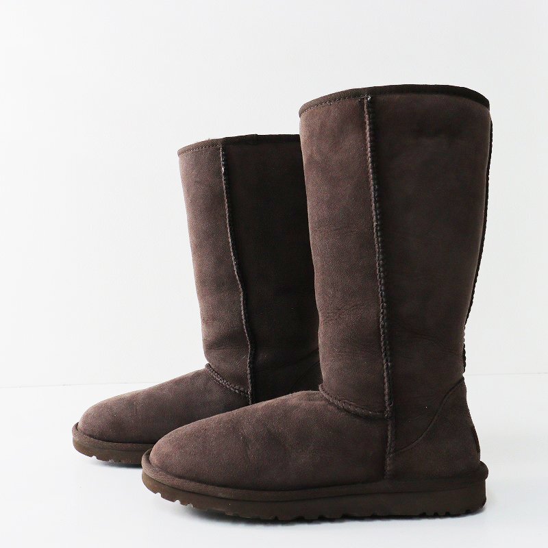 UGG australia アグ オーストラリア 5815 CLASSIC TALL クラシック トール ムートンブーツ 23cm/ブラウン【2400013353335】_画像4