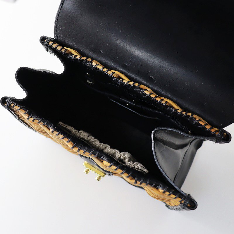  популярный item eba Goss ebagos машина f кожа ручная сумочка .... сумка / черный натуральный корзина корзина [2400013792516]