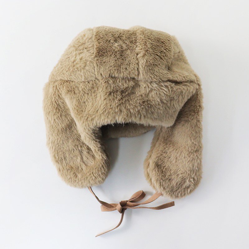  unused sa man sa Moss Moss Samansa Mos2 SM2 eko fur flight cap F/ mocha hat ...[2400013793841]