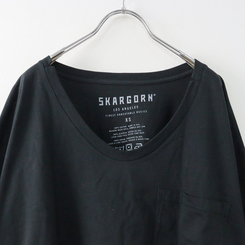 ドゥーズィエムクラス Deuxieme Classe SKARGORN ポケツキワイドTシャツ XS/ブラック コットン カットソー【2400013796064】_画像3