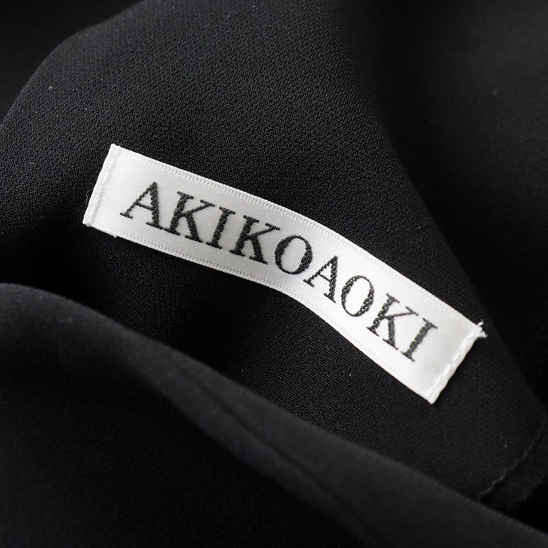 未使用 定価6.1万 2024SS アキコアオキ AKIKOAOKI Layered Apron Dress F/ブラック レイヤードエプロンドレス【2400013798440】_画像7