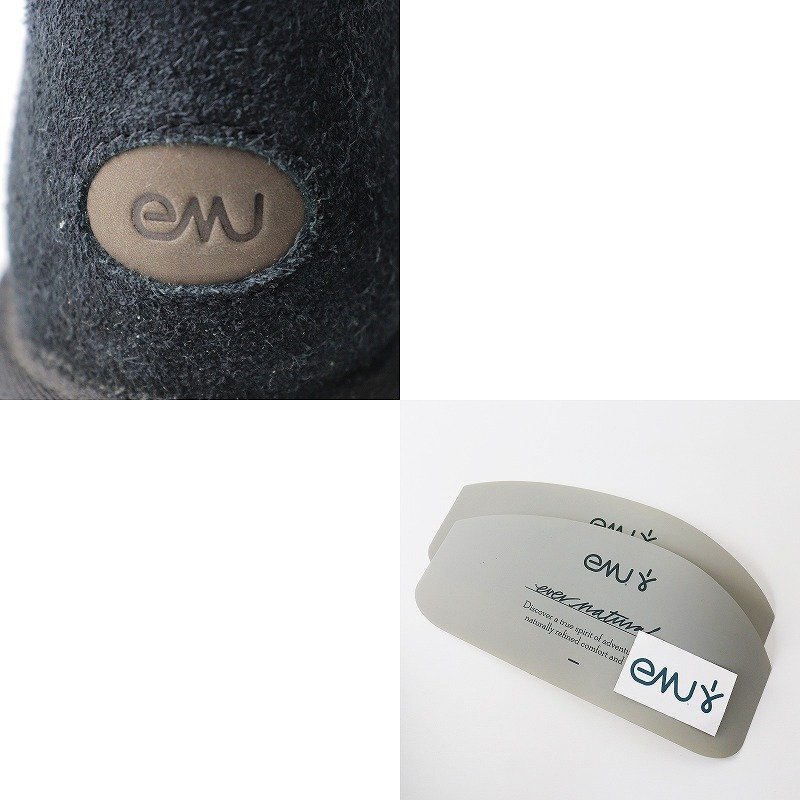 美品 エミュー EMU W10003 Stinger Mini スティンガーミニ ムートンブーツ 8/ブラック 内ボア シューズ 25cm【2400013806473】_画像10