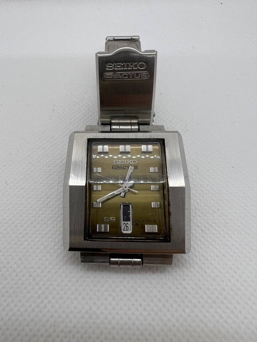 1円 SEIKO 5ACTUS 6106-5470 セイコー 5アクタス デイデイト オートマティック 自動巻き メンズ 腕時計 稼働の画像1